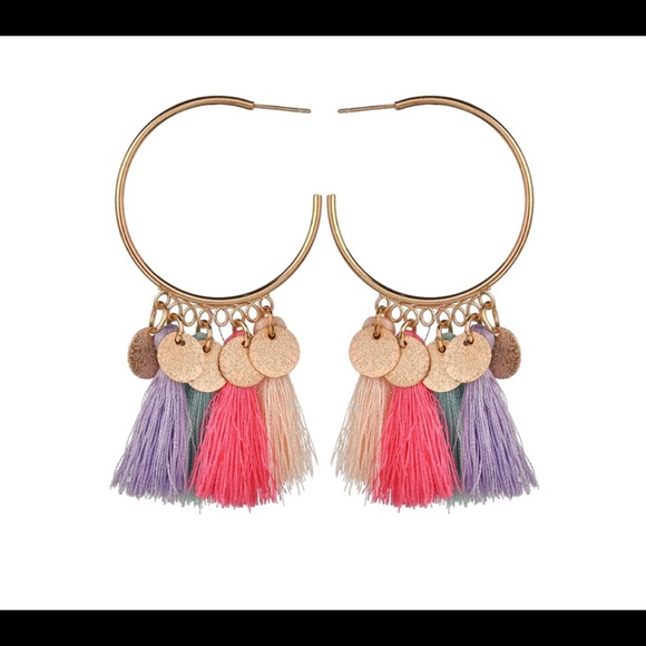 Boho Tassel Earrings - Picture 2 of 8